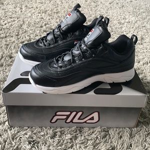 Black Fila Disruptors
